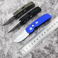 Pro-Tech 2203 AUTO Folding Knife 2.05" 154CM DLC Plain Blade, Aviation Aluminum Handles