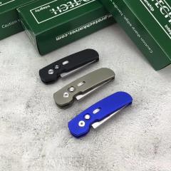Pro-Tech 2203 AUTO Folding Knife 2.05" 154CM DLC Plain Blade, Aviation Aluminum Handles