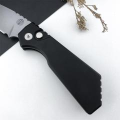 Pro-Tech Strider PT201 PT+ AUTO Folding Knife 2.44" CPM-MagnaCut Black DLC Drop Point Blade, Aluminum Handles