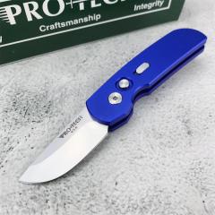 Pro-Tech 2203 AUTO Folding Knife 2.05" 154CM DLC Plain Blade, Aviation Aluminum Handles