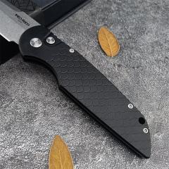 Pro-Tech TR-3 X1 Tactical Response III AUTO Folding Knife 3.375" 154CM Stonewashed Plain Blade, Milled Aluminum Handles - TR-3 X1 SW