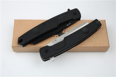 Extrema Ratio T-Razor Folding Knife 3.86" Black Plain N690 Blade, Aluminum Alloy Handles, Liner Lock