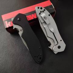 Kershaw 6834 Knives Launch Folding Knife 3.27" Stonewashed 8cr14 Blade, G10 Handles