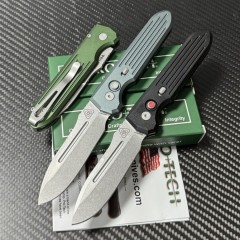 Pro-Tech Knives Terrain 365/PDW Invictus-ATC Compact Folding Knife 3.35" MagnaCut Spear Point Blade, 6061-T6 Handles