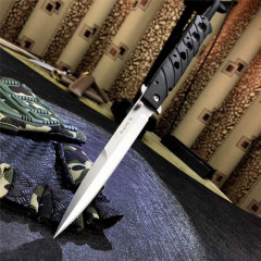 Cold Steel 26SXP Knives Ti-Lite Flipper Knife 5.59" 440c Plain Satin Blade, Zy-Ex Handles