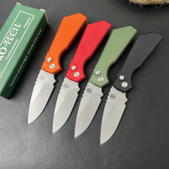 Pro-Tech Knifes Strider PT+ AUTO Folding Knife 3.03" CPM-CruWear DLC Drop Point Blade, Aluminum Handles