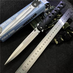 Cold Steel 26SXP Knives Ti-Lite Flipper Knife 5.59" 440c Plain Satin Blade, Zy-Ex Handles