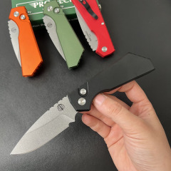 Pro-Tech Knifes Strider PT+ AUTO Folding Knife 3.03" CPM-CruWear DLC Drop Point Blade, Aluminum Handles