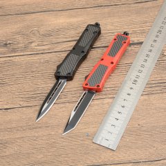 Microtech Mini Troodon Knives AUTO OTF Knife 2.76" 440 Double Edge Blade, Zinc Aluminum Alloy Handles