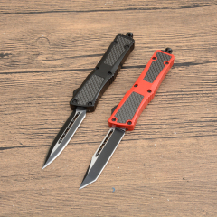 Microtech Mini Troodon Knives AUTO OTF Knife 2.76" 440 Double Edge Blade, Zinc Aluminum Alloy Handles