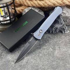 Pro-Tech 1921 Knife Godfather AUTO 3.74" D2 Plain Folding Blade, Aluminum Handles