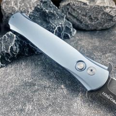 Pro-Tech 1921 Knife Godfather AUTO 3.74" D2 Plain Folding Blade, Aluminum Handles