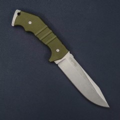 Cold Steel 14AKA AK-47 Field Knifes 5.51" CPM-3V Stonewashed Fixed Blade, OD Green G10 Handles