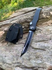 MT Customs Green 150-10 Halo VI Knives OTF AUTO Knife 4.17" Elmax Blade, Aviation Aluminum Handles