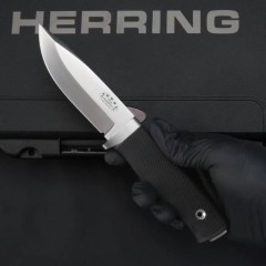 F1 Pro Knifes Survival Fixed Blade Knife 3.94" Satin Elmax Blade, TPR Handle and Sheath
