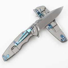 ZT 0392 Knife Flipper 3.5" CTS-204P Folding Blade, TC4 Handles