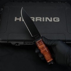 KA-BAR Mark I 2225 Knife Fixed Blade 4.33" 1095 Clip Point Blade, Cowhide Handles