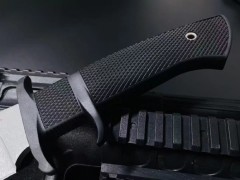 Cold Steel 39L Knife Marauder Fixed Blade 9" AUS 8A Bowie Plain Blade, Kray-Ex Handles, Secure-Ex Sheath