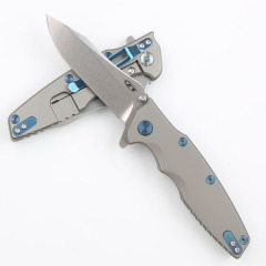 ZT 0392 Knife Flipper 3.5" CTS-204P Folding Blade, TC4 Handles
