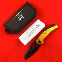 FX-552 Knives ALBR Frame Lock Flipper Knife 3.39" Magnacut Satin Plain Blade, 7071-Aviation Aluminum Handles