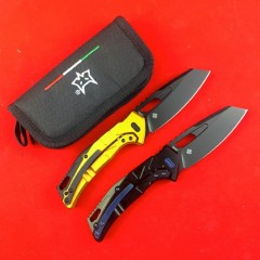 FX-552 Knives ALBR Frame Lock Flipper Knife 3.39" Magnacut Satin Plain Blade, 7071-Aviation Aluminum Handles
