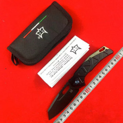 FX-552 Knives ALBR Frame Lock Flipper Knife 3.39" Magnacut Satin Plain Blade, 7071-Aviation Aluminum Handles
