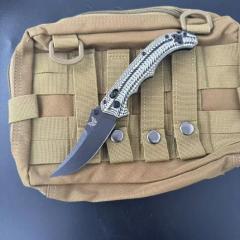BM 865BK-01 Knives Mini Bedlam AXIS Folding Knife 3.54" S90V Blade, Black/OD Green G10 Handles