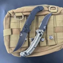 BM 865BK-01 Knives Mini Bedlam AXIS Folding Knife 3.54" S90V Blade, Black/OD Green G10 Handles