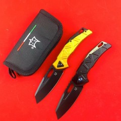 FX-552 Knives ALBR Frame Lock Flipper Knife 3.39" Magnacut Satin Plain Blade, 7071-Aviation Aluminum Handles