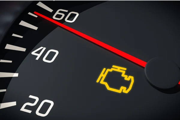 Check engine light caused by long-term dirty air filter symptoms