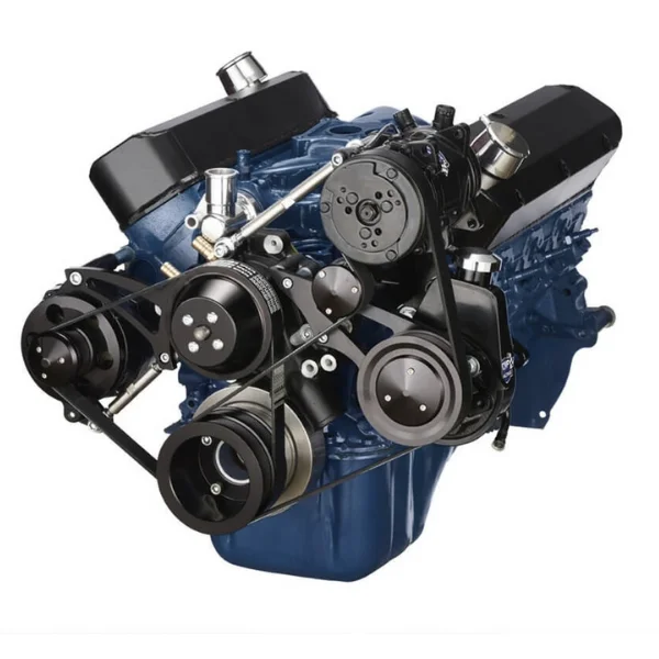 Serpentine belt routing diagram showing alternator, A/C, and power steering drive