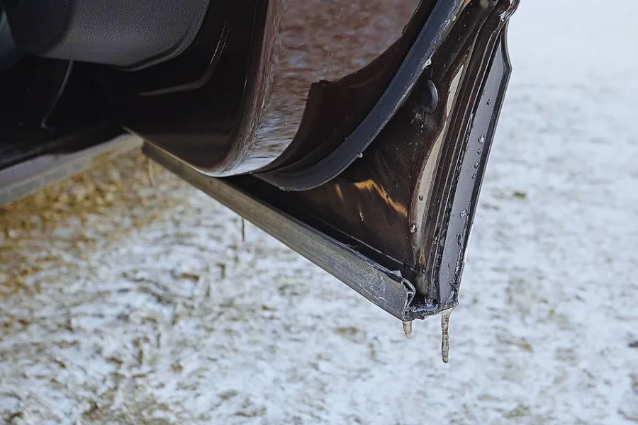 Tips on How to Safely Unfreeze a Car Door Quickly and Safely by protecting door seals from freezing