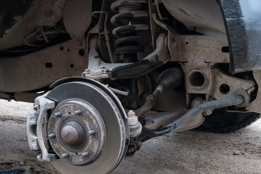 Unstable steering caused by worn strut bearings, showing how it compromises vehicle handling and safety.