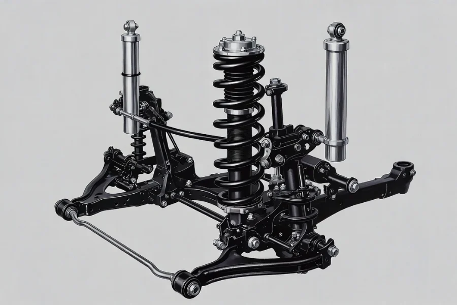 Signs of Suspension Problems and Easy Repair You Can Do Yourself explained with a clear view of car suspension system components