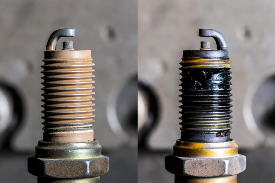 How to Test a Spark Plug by visually identifying common failure symptoms