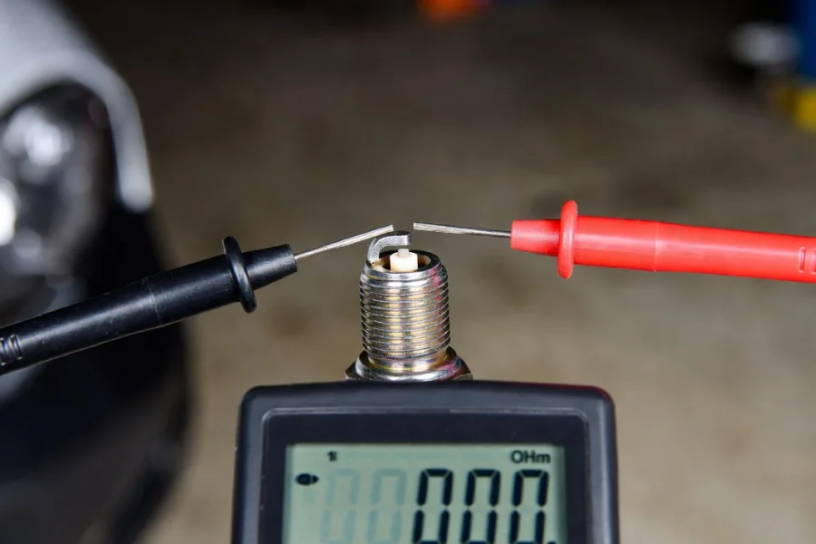 How to Test a Spark Plug using a multimeter to measure resistance