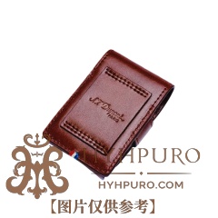 S.T.DUPONT 都彭 棕色 光滑 皮革 打火机保护套(180124)