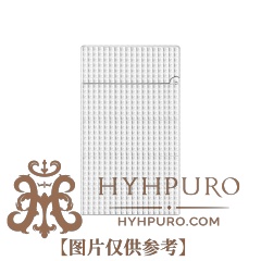 S.T.DUPONT 都彭 Le Grand 格兰德系列 钻石菱纹 双火焰 银色 打火机 C23011(预售)