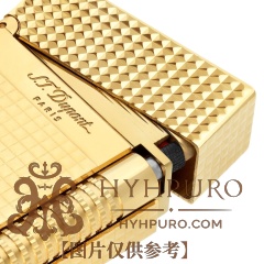 S.T.DUPONT 都彭 Le Grand 格兰德系列 钻石菱纹 双火焰 金色 打火机 C23009(预售)