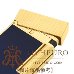 S.T.DUPONT 都彭 经典 Ligne2 朗声系列 蓝金 打火机 C16457(预售)