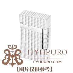 S.T.DUPONT 都彭 Le Grand 格兰德系列 钻石菱纹 双火焰 银色 打火机 C23011(预售)