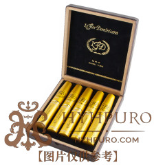 LA FLOR DOMINICANA Oro Chisel 5S 多米尼加之花 黄金铝管 扁嘴托罗 5支/盒