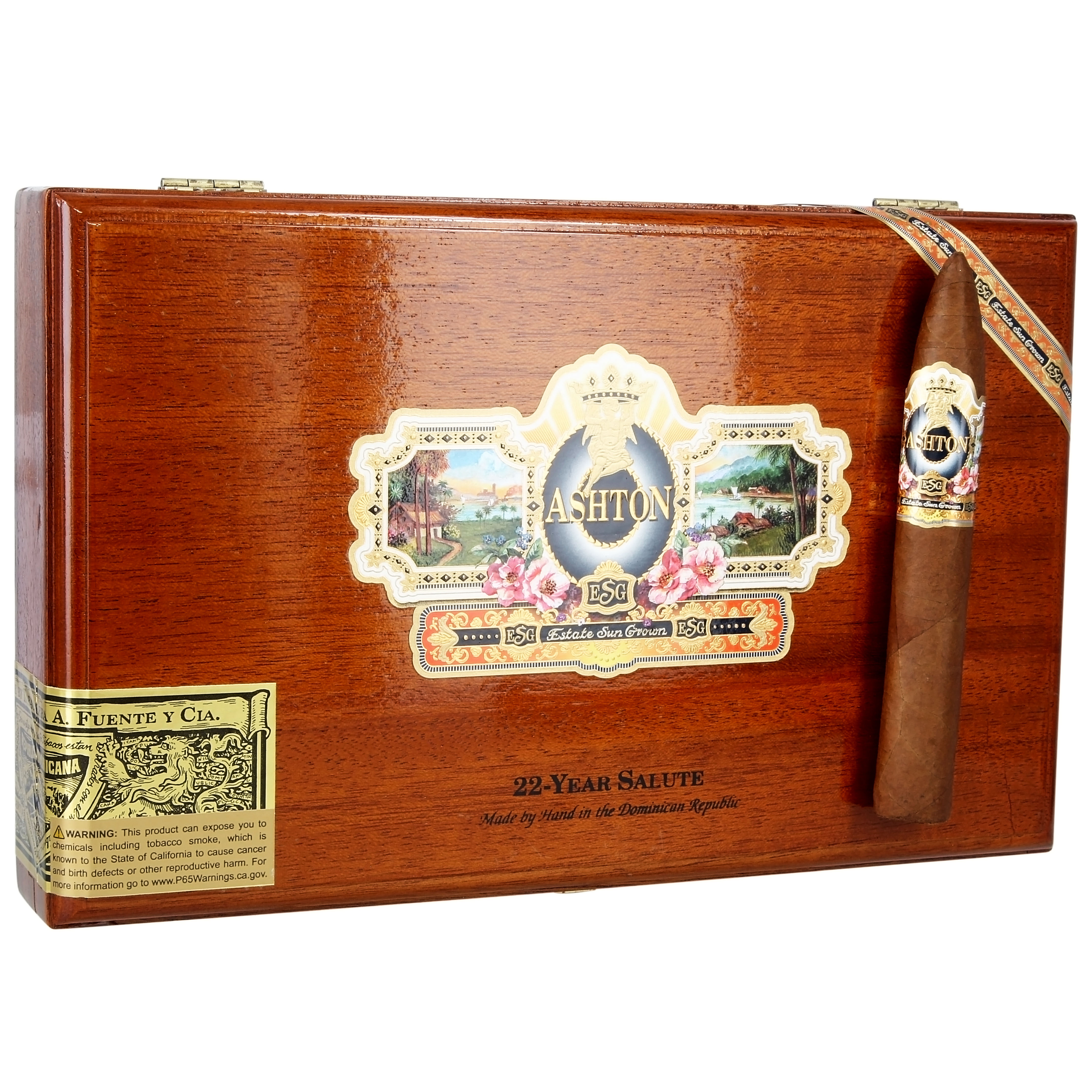 Ashton ESG 22 Year Salute Figurado 25s 阿什顿 ESG 22周年纪念 金字塔 25支/盒