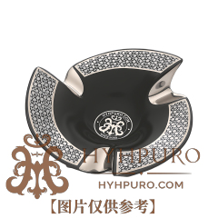 HP风筝黑金色三位陶瓷烟灰缸(下单前联系客服)