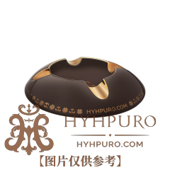 HP圆形棕金色四位陶瓷烟灰缸(下单前联系客服)