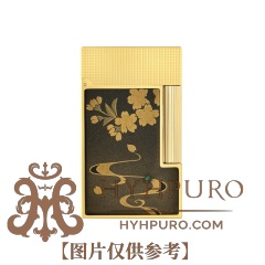 S. T.DUPONT 都彭 LIGNE2 朗声系列 珍珠母 复古 打火机 金色 C16151