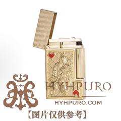 S. T.DUPONT 都彭 LIGNE 2系列 King of Hearts 红心王 朗声打火机 珍藏版 金色 016457