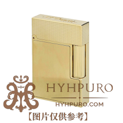 S. T.DUPONT 都彭 LIGNE 2系列 small 小号朗声 钻石菱纹型 打火机 金色 C18602