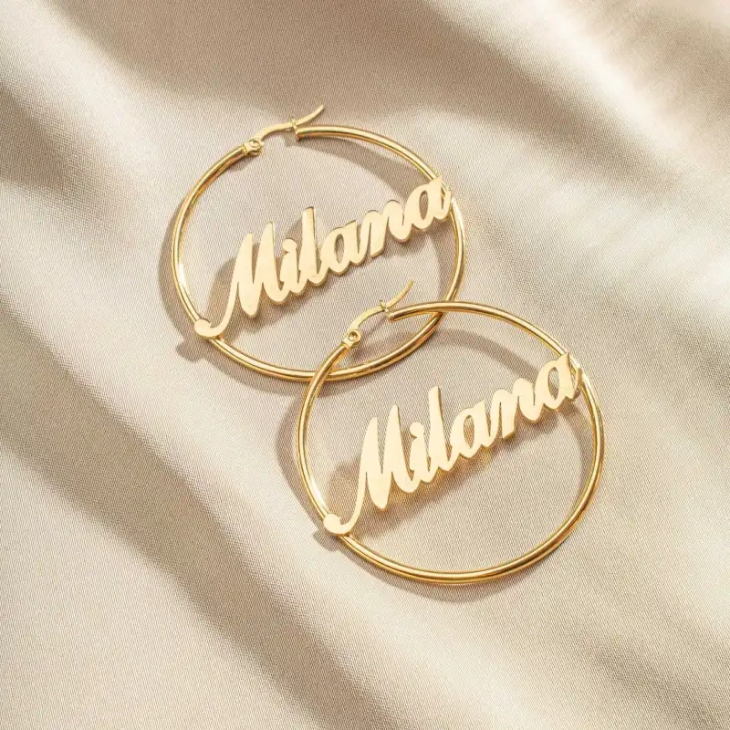 custom name earrings