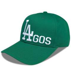 Baseball Cap - CMC-1076 (Custom Design 6 Panel Green Colour Hat With White Logo Baseball Cap Manufacturer)